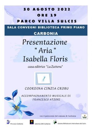 presentazione del Romanzo “Aria”